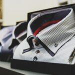 Set of formal checkered shirts neatly packed in boxes, ideal for business or gift.